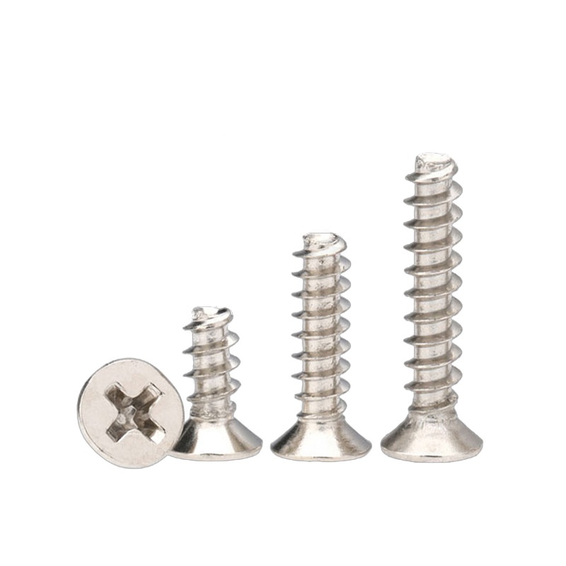 Small Flat Head Micro Tapping Screw Carbon Steel 304 Thread Locker for Watch & Computer Use