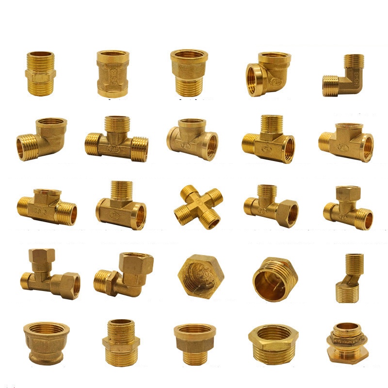 Brass BSP NPT hydraulic plumbing pipes and fittings