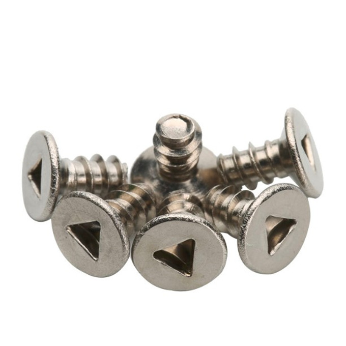 Stainless Steel Triangle Csk Head Anti Theft Screw
