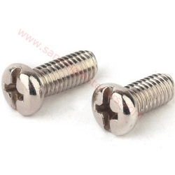 Stainless steel din7985 slotted drive pan head machine screw