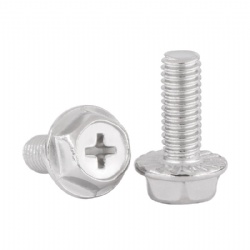 Nylon Patch Bolts Heavy Duty Hex Flange Bolt
