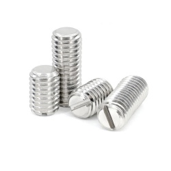 Stainless steel 304 316 slotted set screw socket dog point set screws