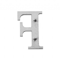 stainless steel 304 Laser-cut mirror-polished letters Double-sided adhesive letters